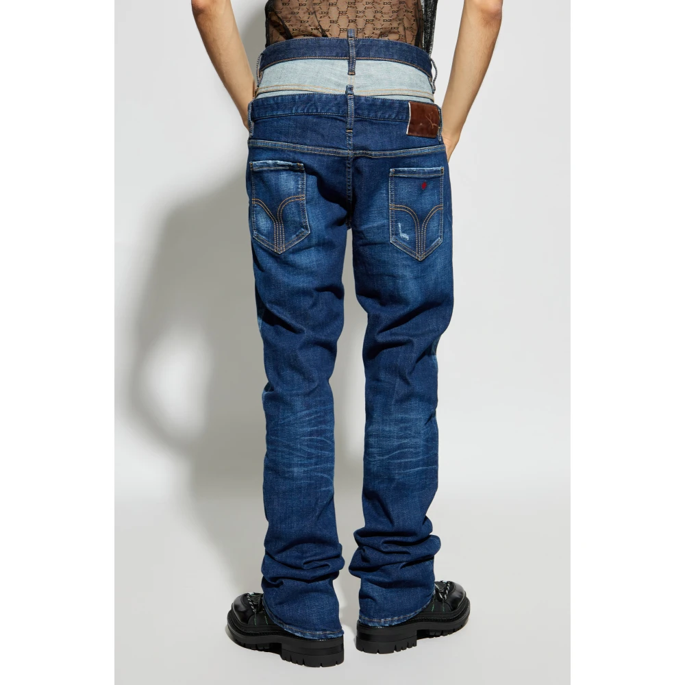 Dsquared2 Dubbele Jeans Blue Heren