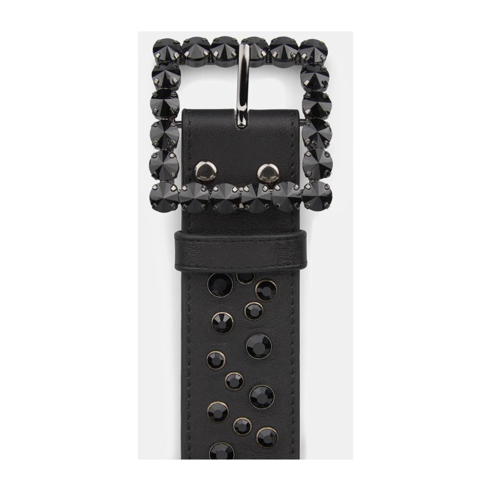 Alma en Pena Leren riem studs Black Dames