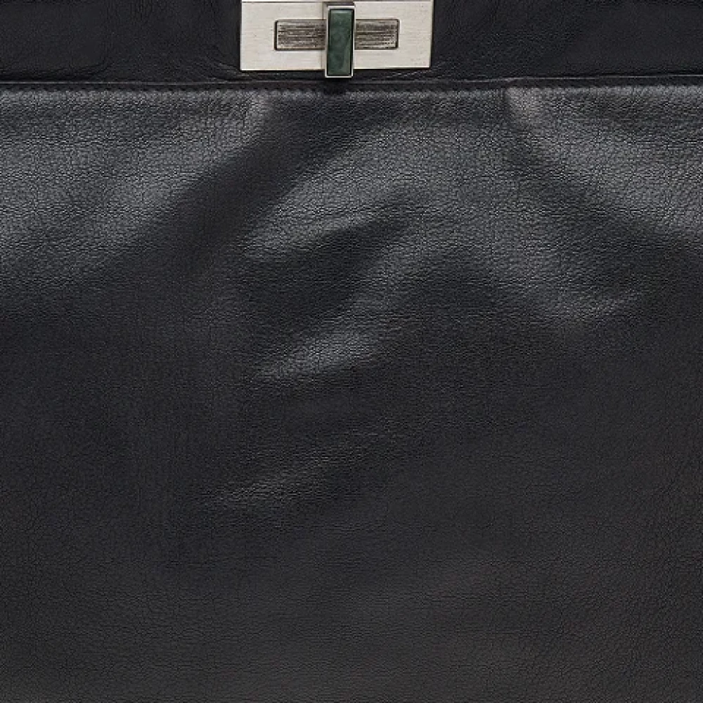 Fendi Vintage Pre-owned Leather handbags Black Dames