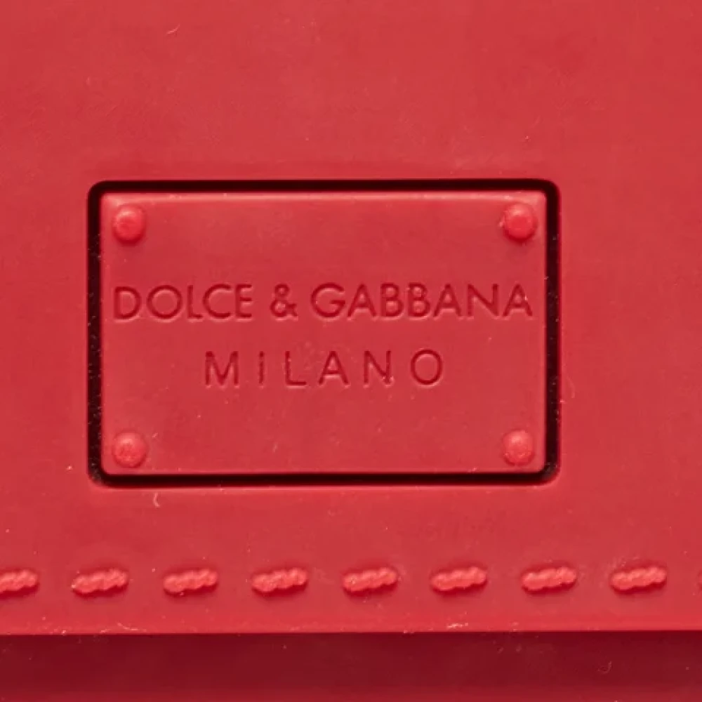 Dolce & Gabbana Pre-owned Rubber handbags Red Dames