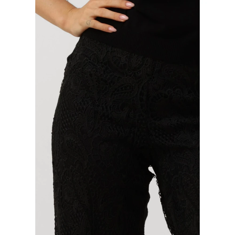 Twinset Zwarte Elegante Pantalon Black Dames
