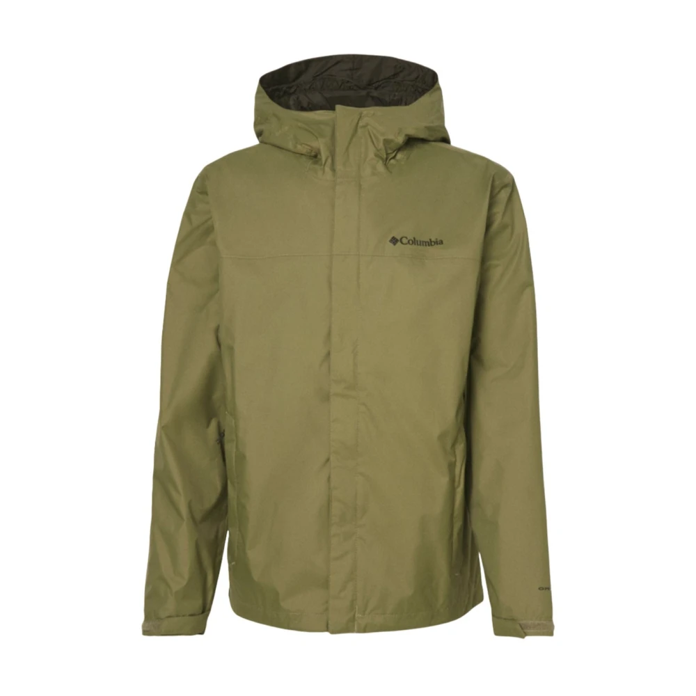 Columbia Waterdichte Jas Lente Zomer 2024 Groen Nylon Mannen Green Heren