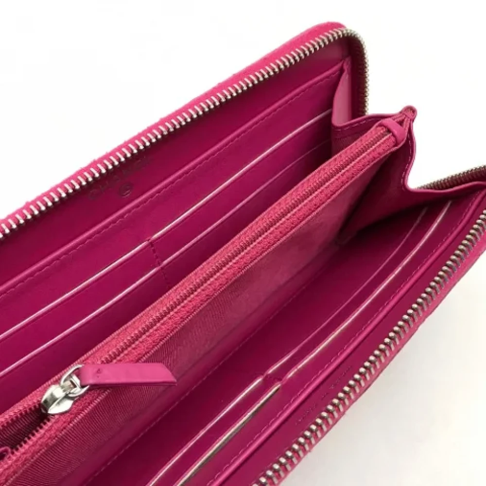 Chanel Vintage Pre-owned Leather wallets Pink Dames