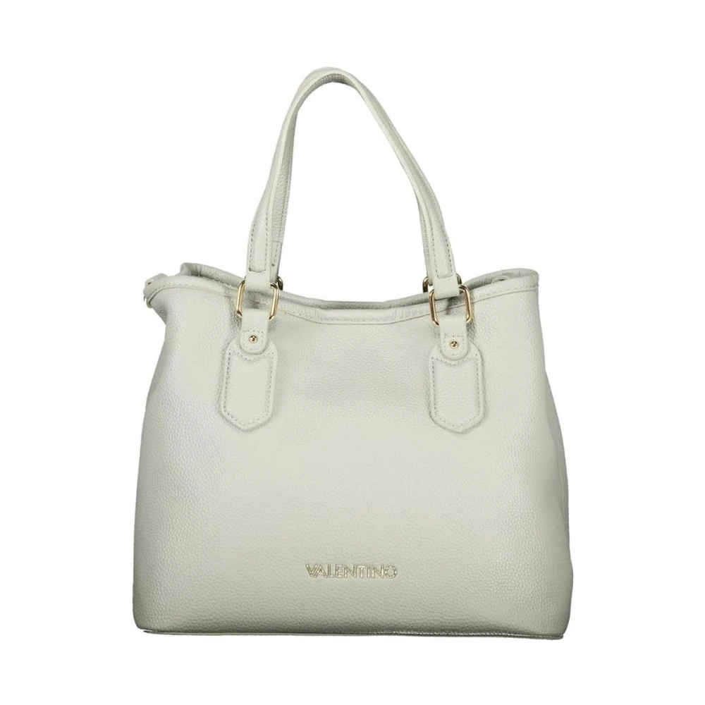 Valentino Women's Gray Polyethylene Handbag With Textured Finish - Handbags - One Size - Bags