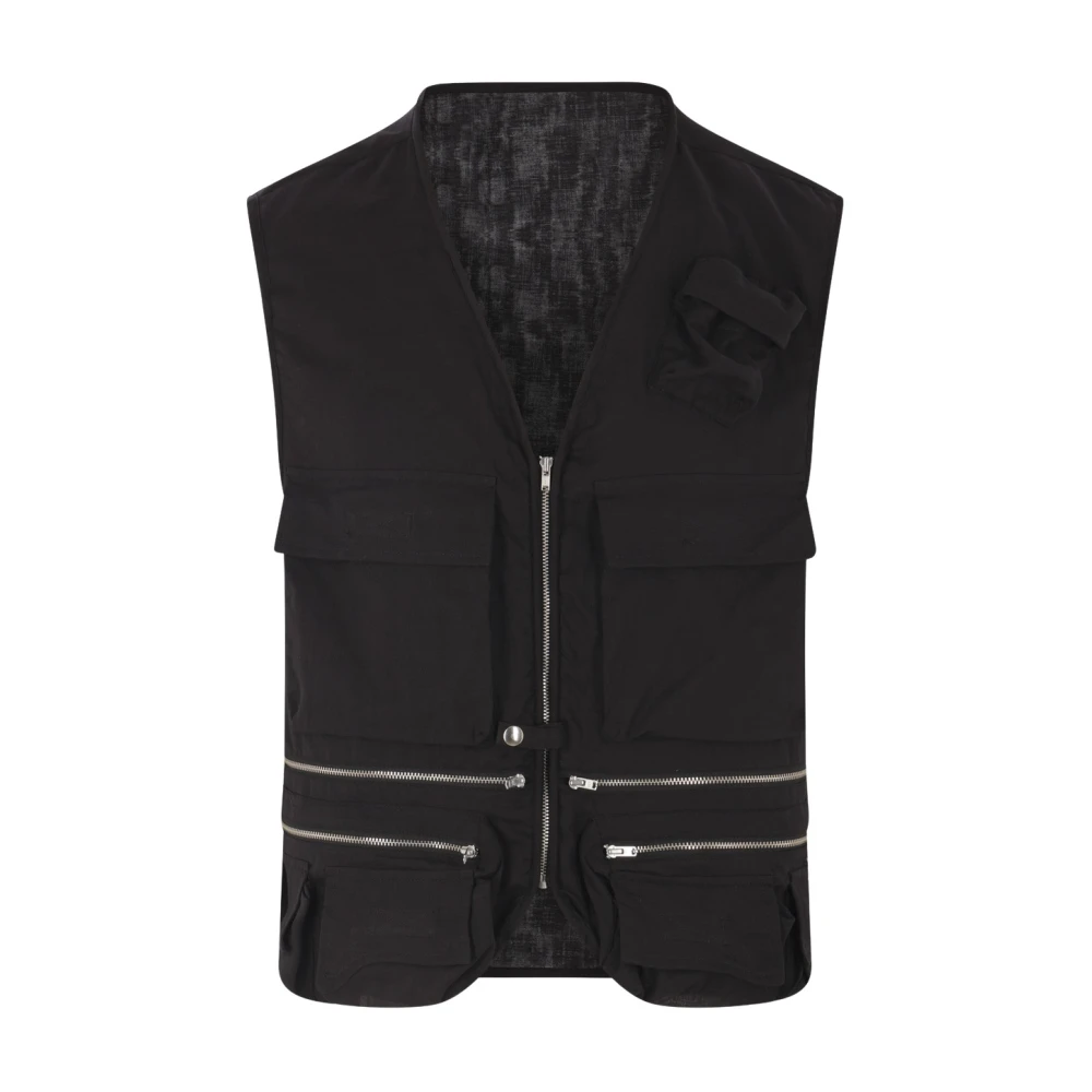 Magliano Zwarte Katoenen Ritsjas Cargo Black Heren