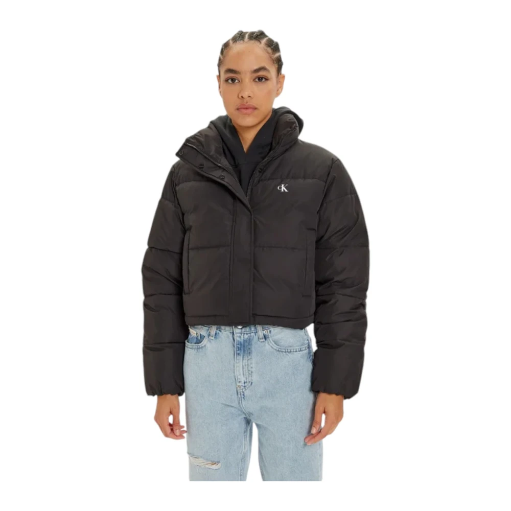 Calvin Klein Jeans Korte Pufferjas Black Dames