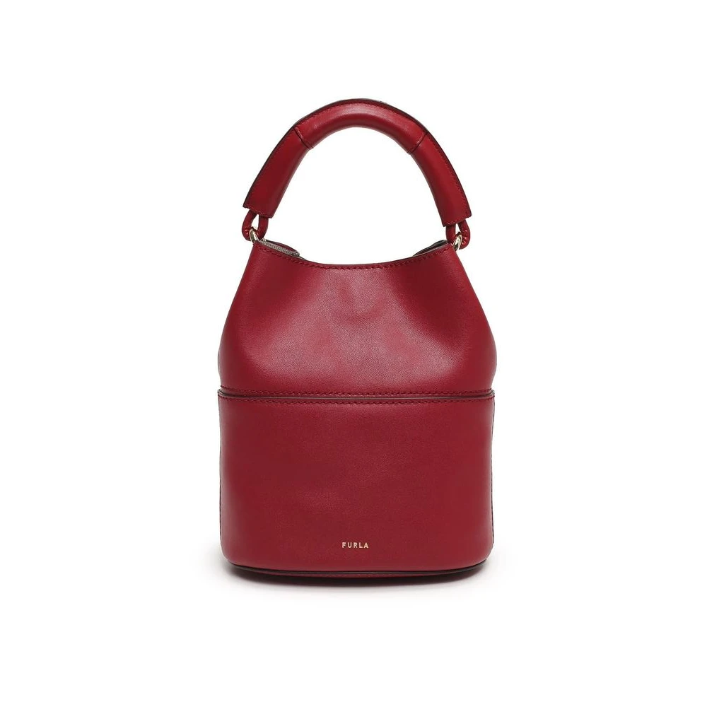 Furla Vrouw Rood Tassen Dames, One Size, Leer, Sfera Mini