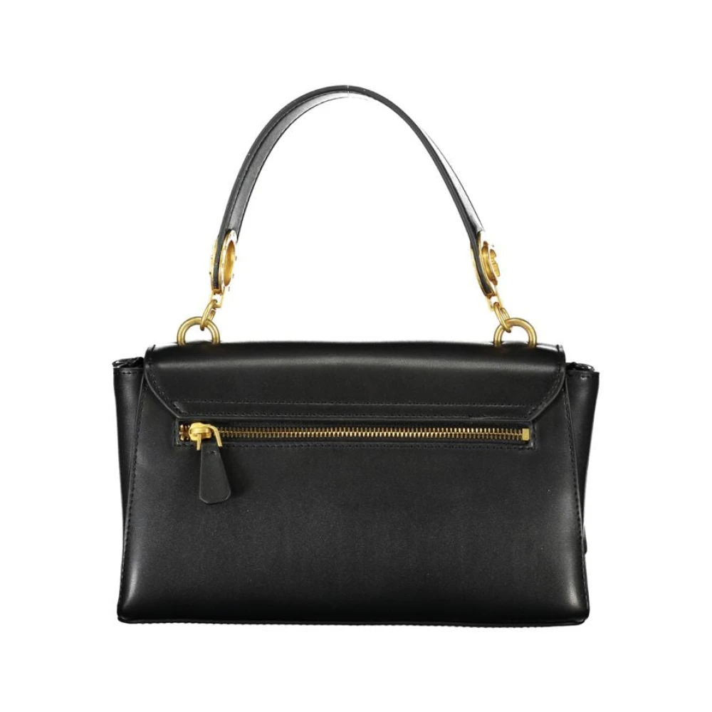 Guess Zwarte Polyethyleen Handtas met Verstelbare Schouderband Black Dames