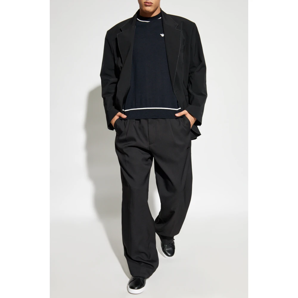 Emporio Armani Trui met logo Black Heren