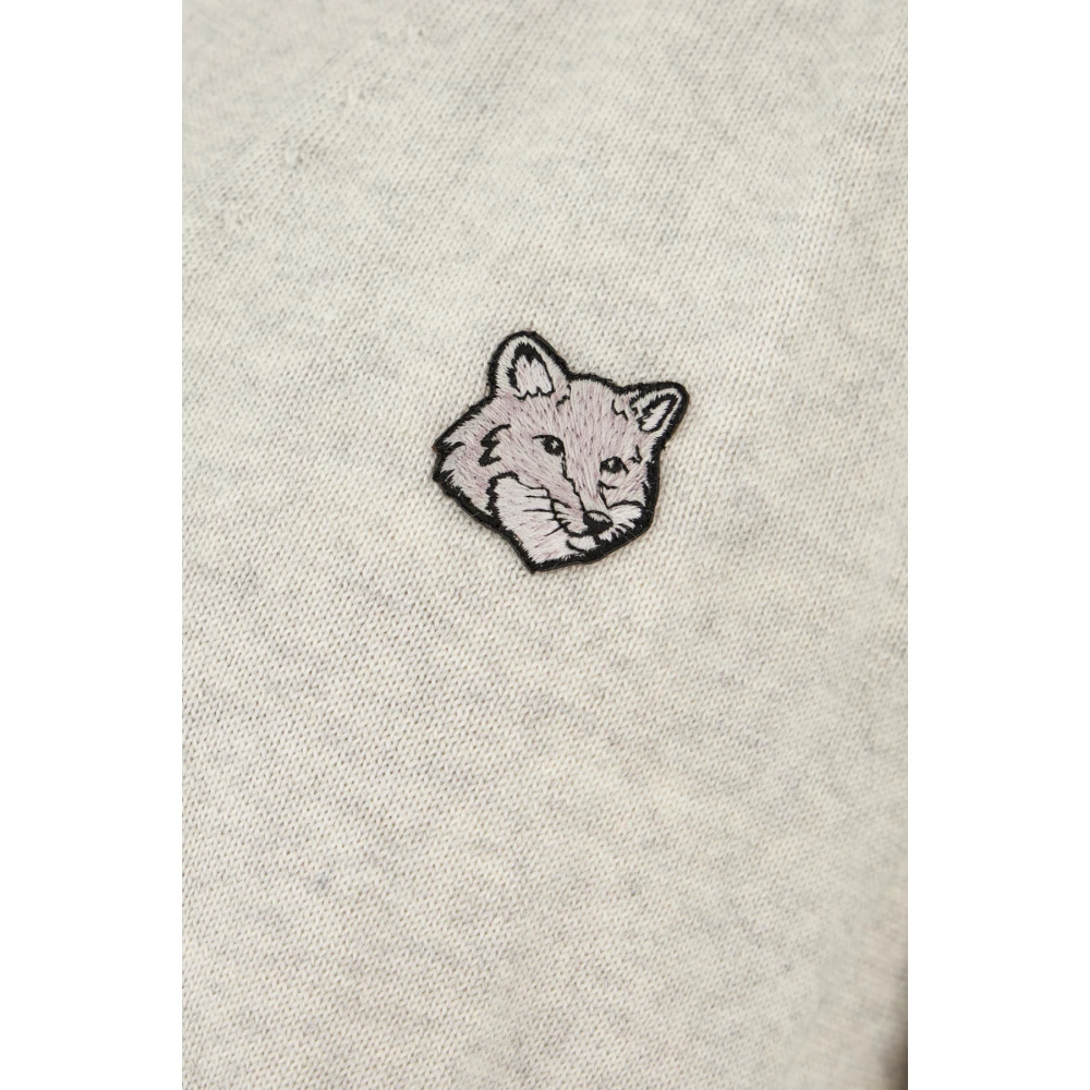 Maison Kitsuné Stijlvolle Gebreide Collectie Gray Heren