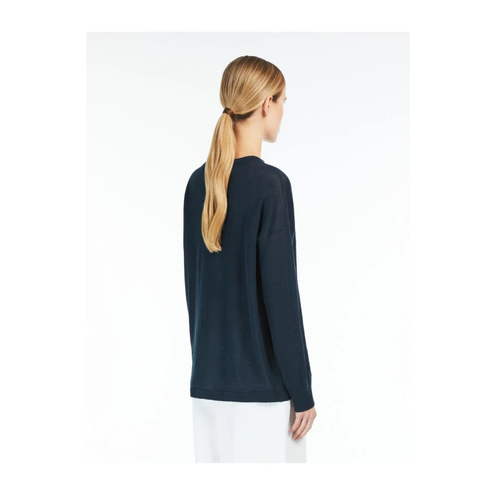 Max Mara Linnen tops en hemdjes Blue Dames