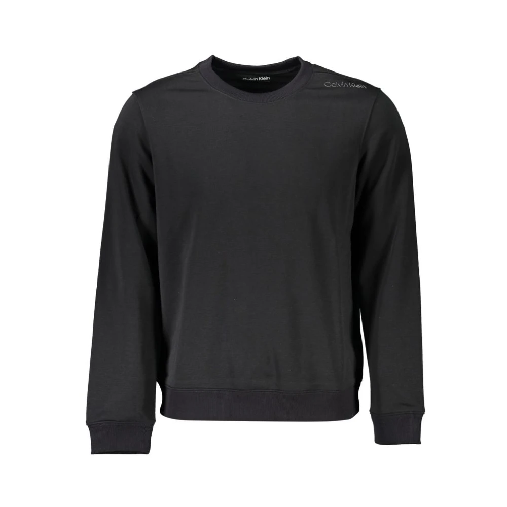 Calvin Klein Men's Black Sweatshirts,, Sleek Crew Neck Jumper 2XL