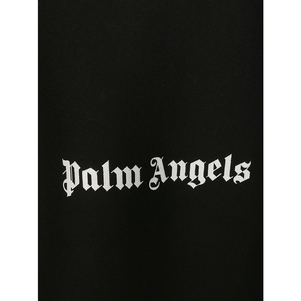 Palm Angels Logo Back Sweater Black Heren