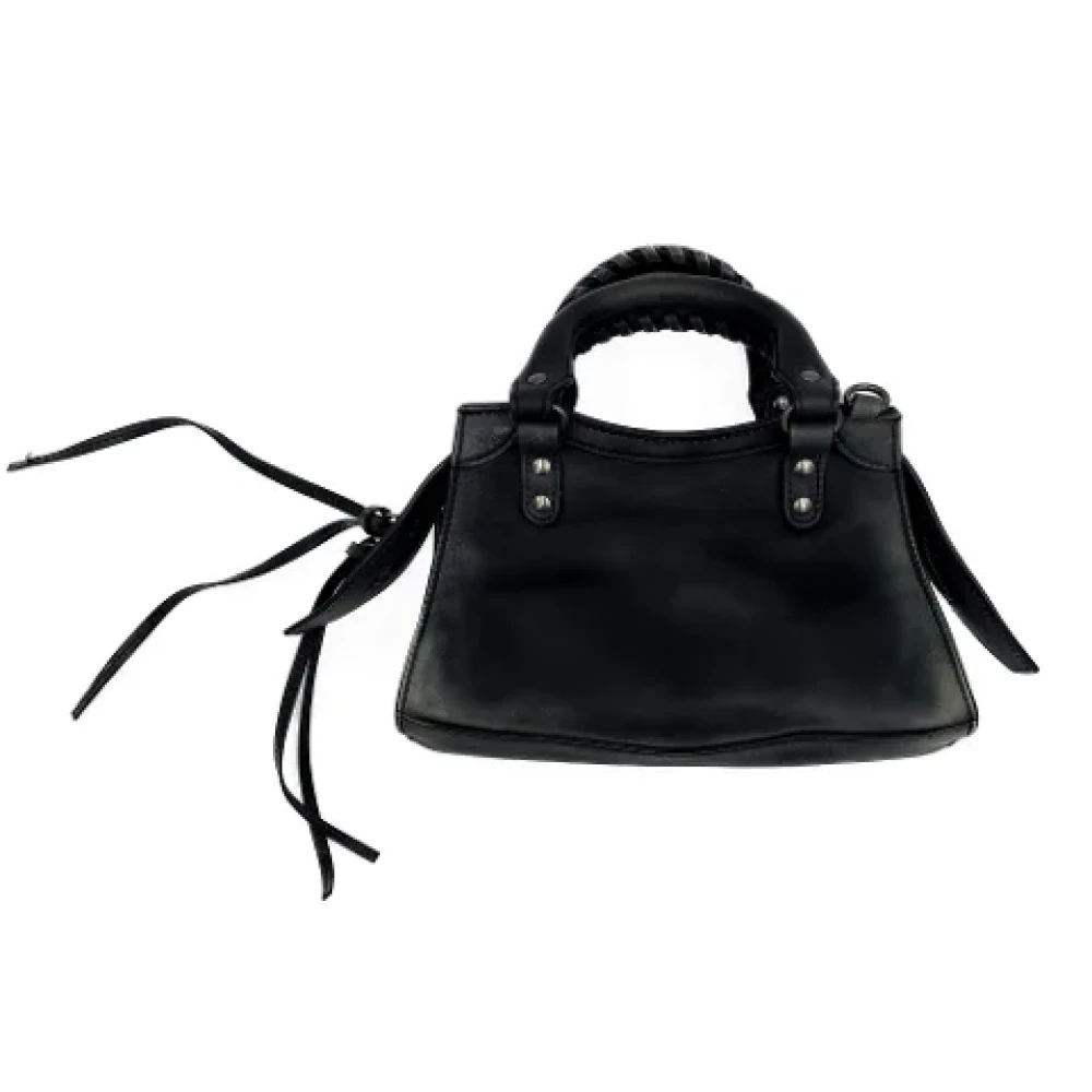 Balenciaga Vintage Pre-owned Leather handbags Black Dames