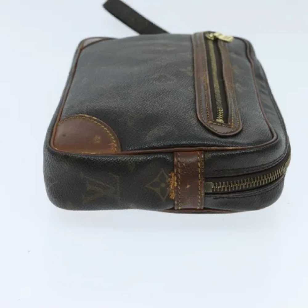 Louis Vuitton Vintage Pre-owned Canvas clutches Brown Dames