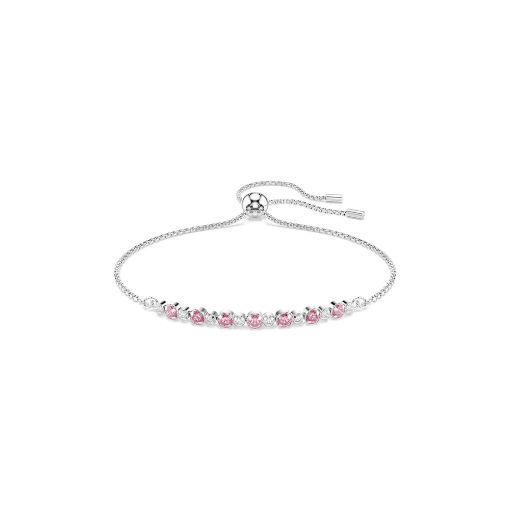 Swarovski Matrix Armband, Rundschliff, Rhodiniert Rosa - Bild 4
