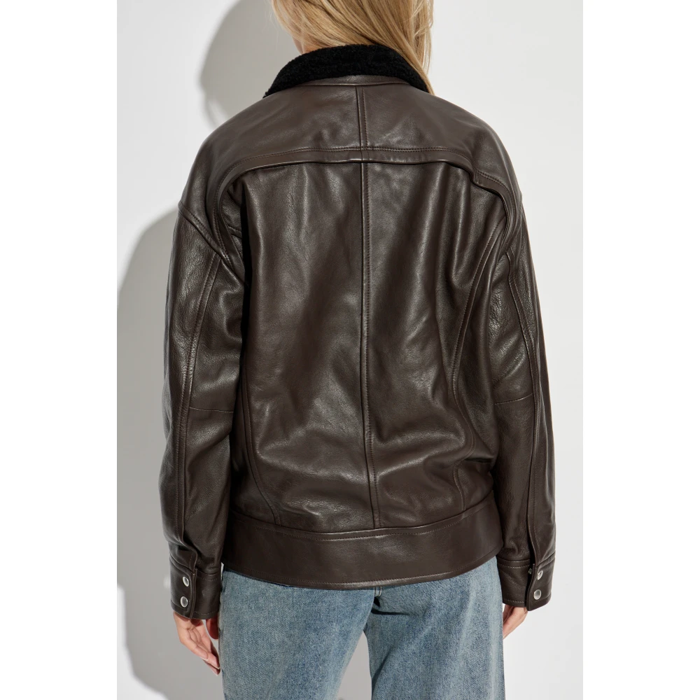 IRO Leren jas Akileas Brown Dames