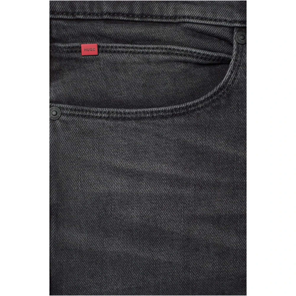 Hugo Boss Zwarte Denim Extra Slim Fit Jeans Gray Heren