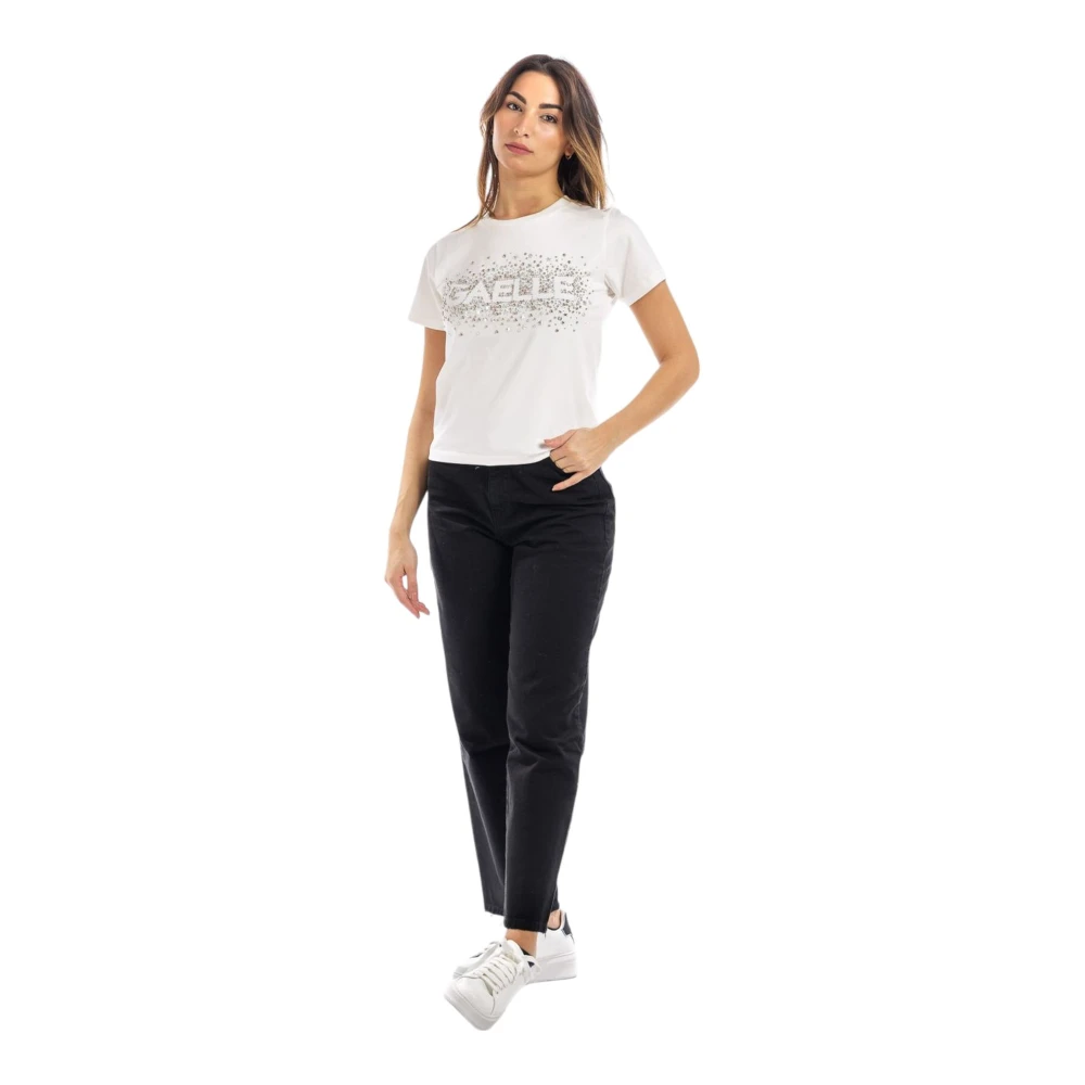 Gaëlle Paris Korte Mouw T-shirt White Dames