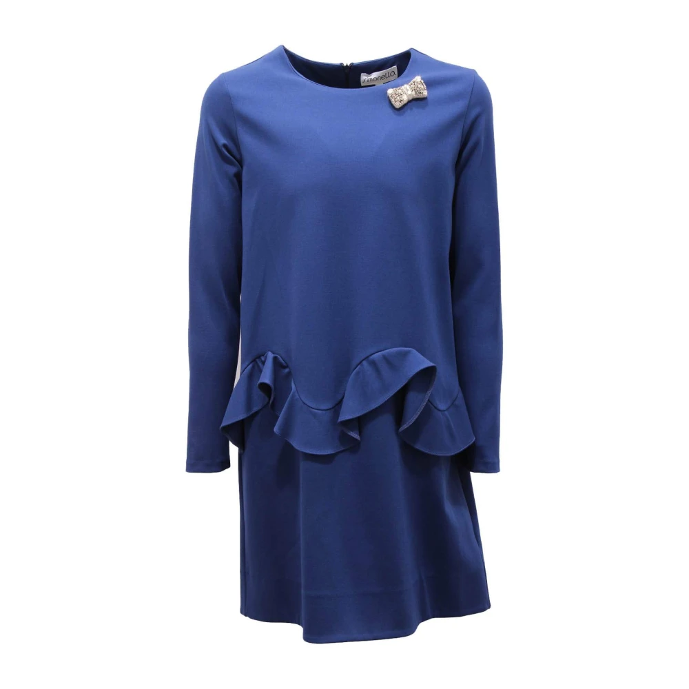 Simonetta Blue 1J1370 Jb400 Dress - Female - Dresses - 12 Y - Kids