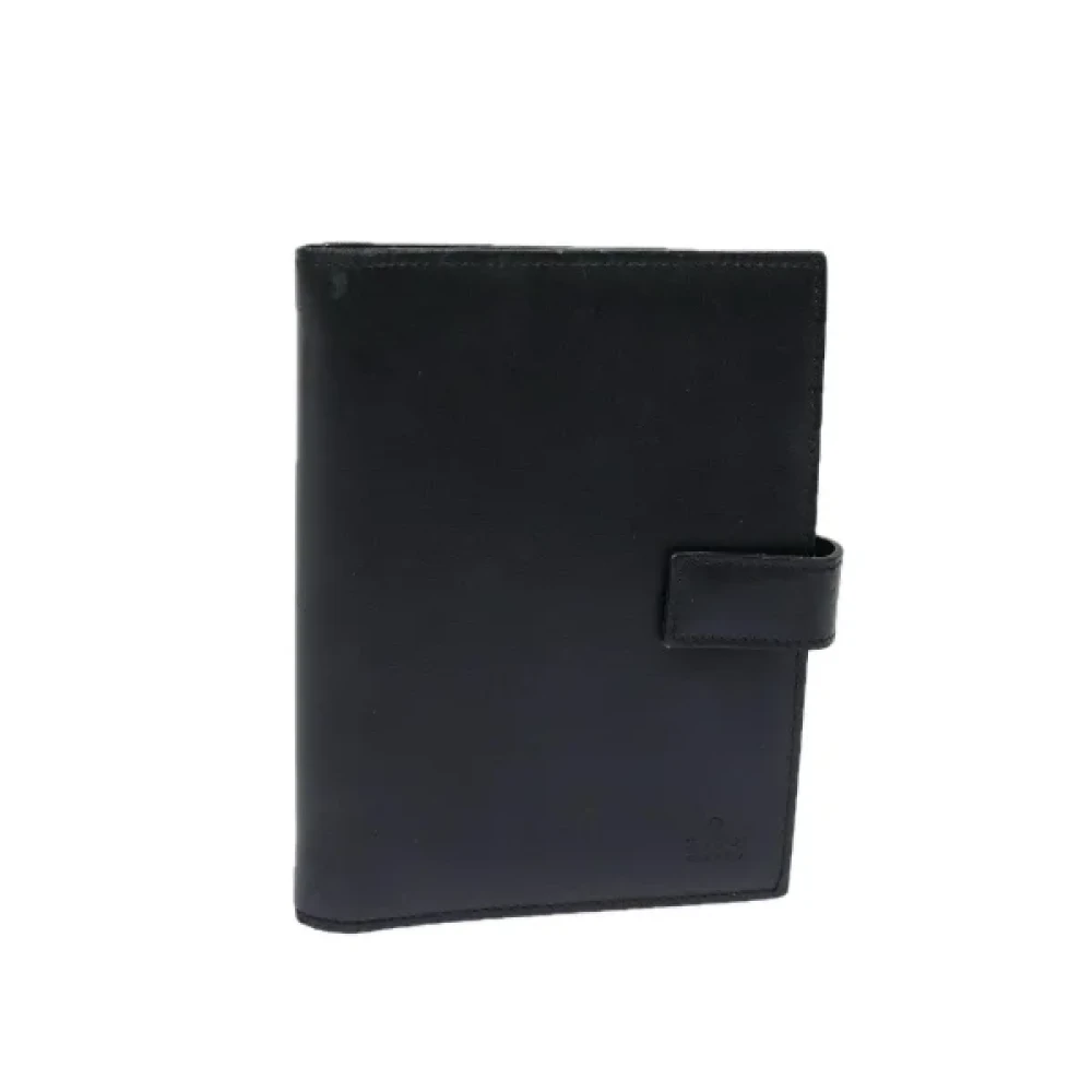 Gucci Vintage Pre-owned Leather home-office Black Dames