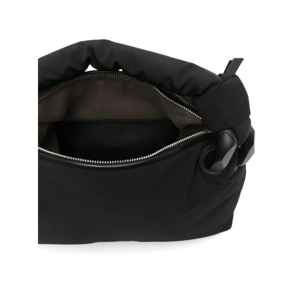 JW Anderson Zwarte Leren Kwast Schoudertas Black Dames