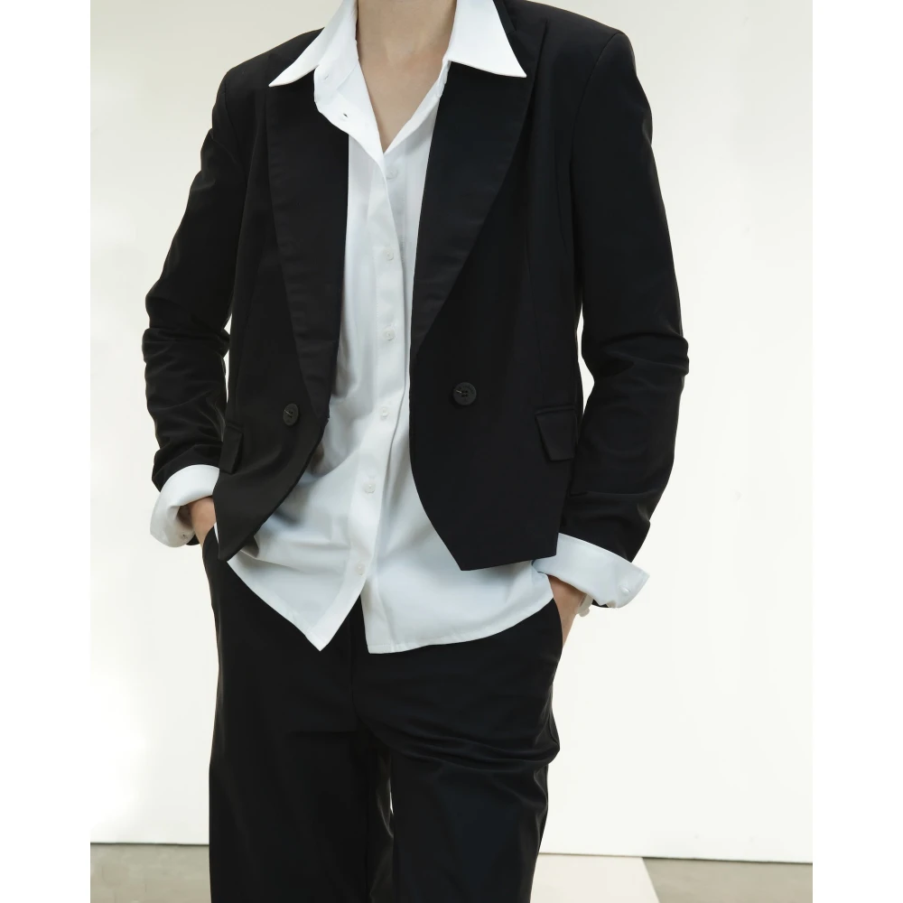 Jane Lushka Blazers Black Dames