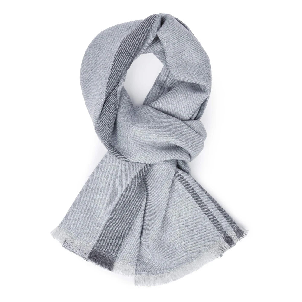 Boggi Milano Drill Wol Sjaal Multicolor Heren