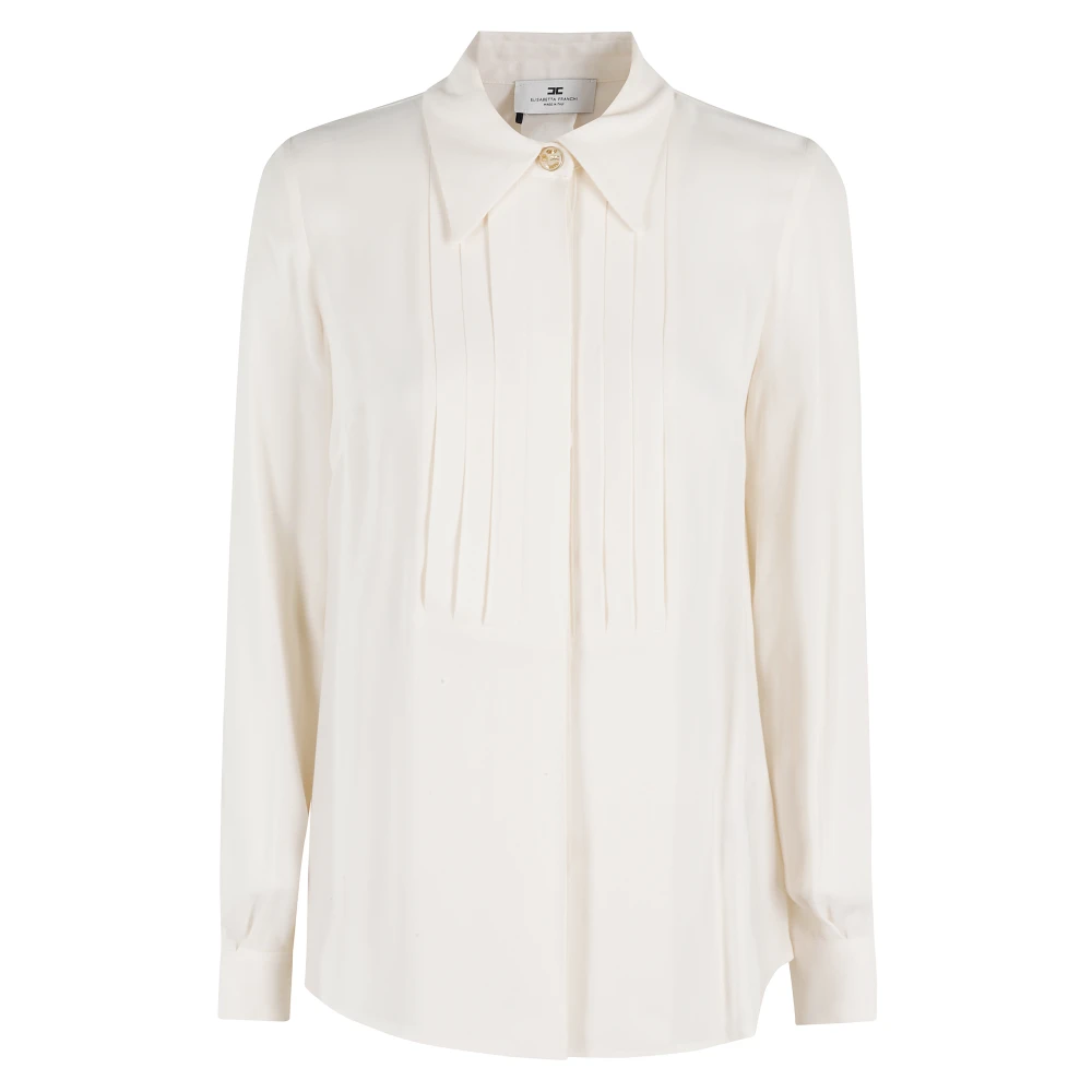 Elisabetta Franchi Stijlvolle Shirt voor Vrouwen White Dames