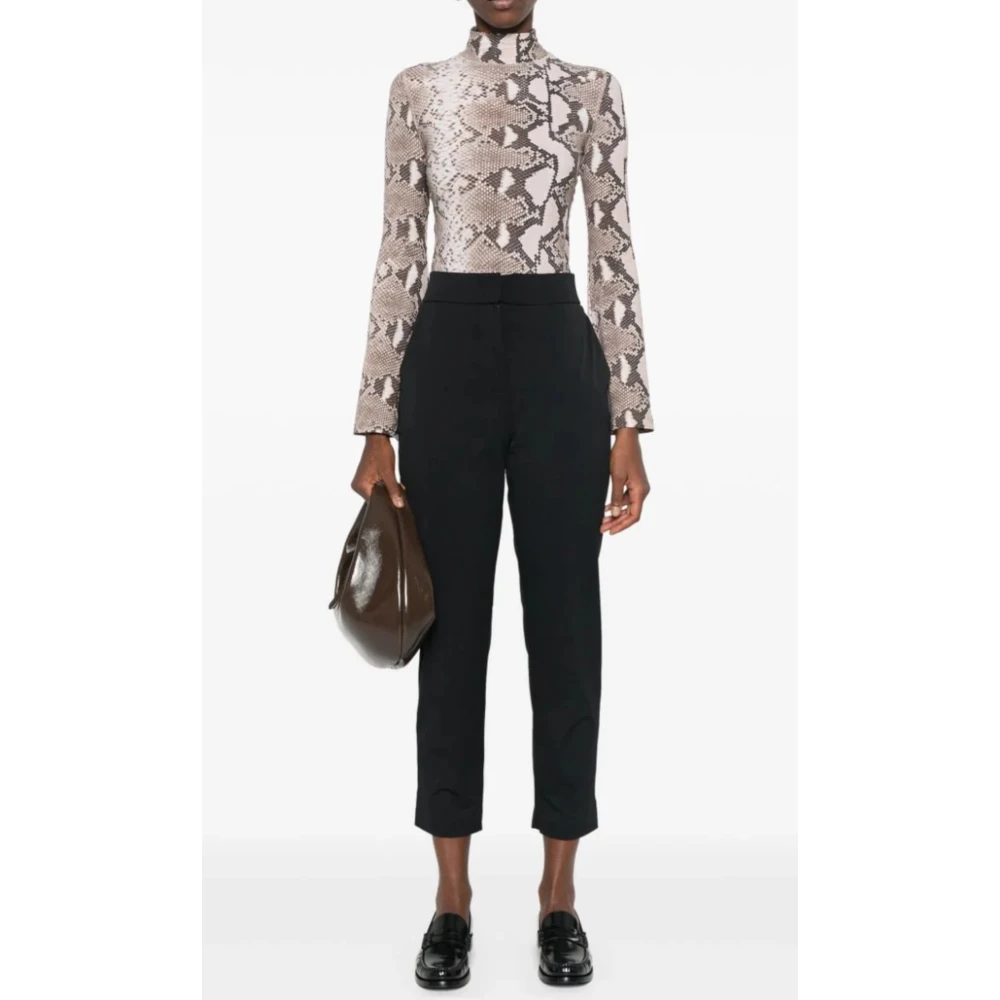 Max Mara Zwarte Golfbroek Easywear Stijl Black Dames