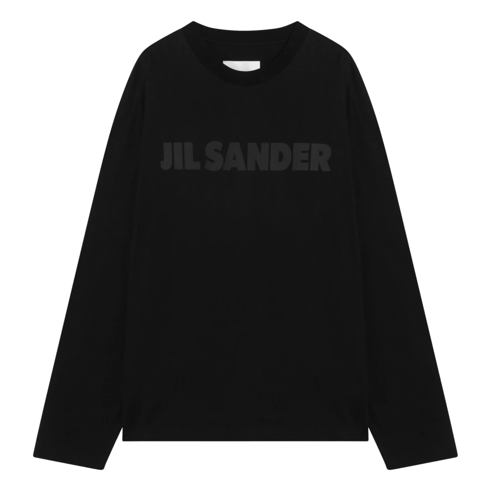 Jil Sander Lange mouw ronde hals T-shirt Black Heren