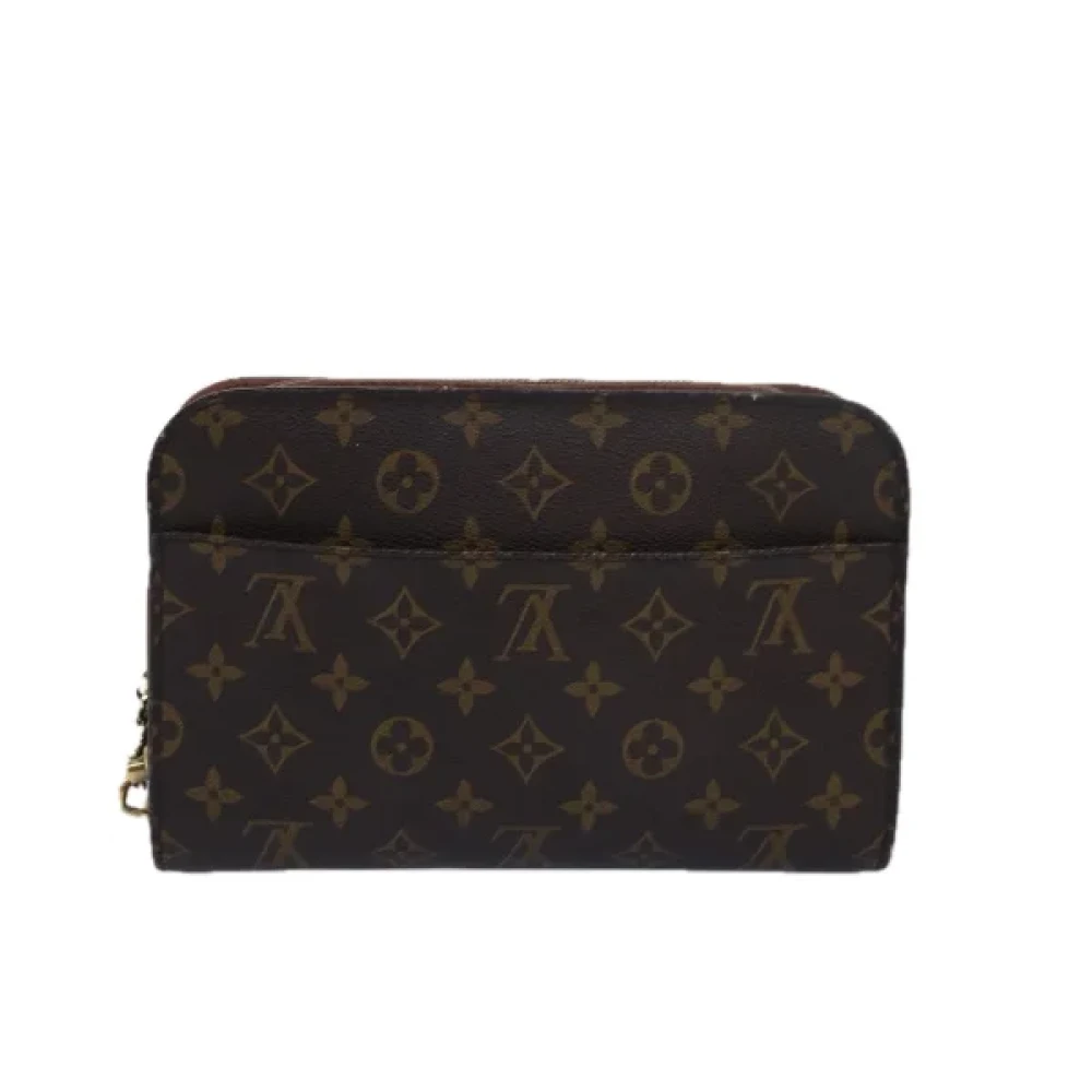 Louis Vuitton Vintage Pre-owned Canvas clutches Brown Dames