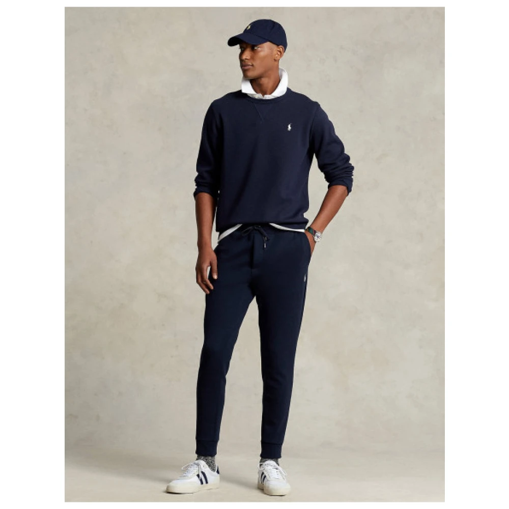 Polo Ralph Lauren Sweatshirt van katoenmix met geborduurde polospeler Blue Heren