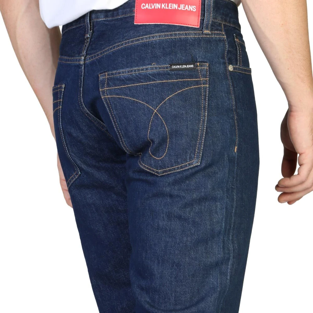Calvin Klein Klieke Straight Jeans voor heren Blue Heren
