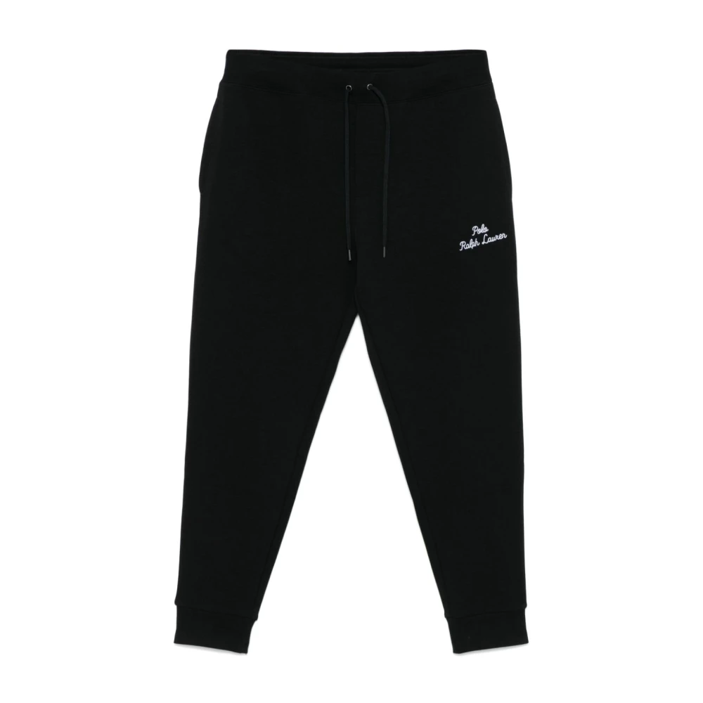 Polo Ralph Lauren Zwarte Jerseybroek met Logoborduursel Black Heren