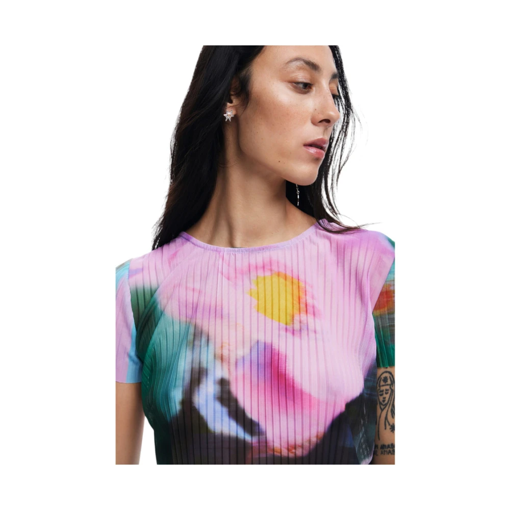 Desigual Korte Mouw T-shirt Multicolor Dames