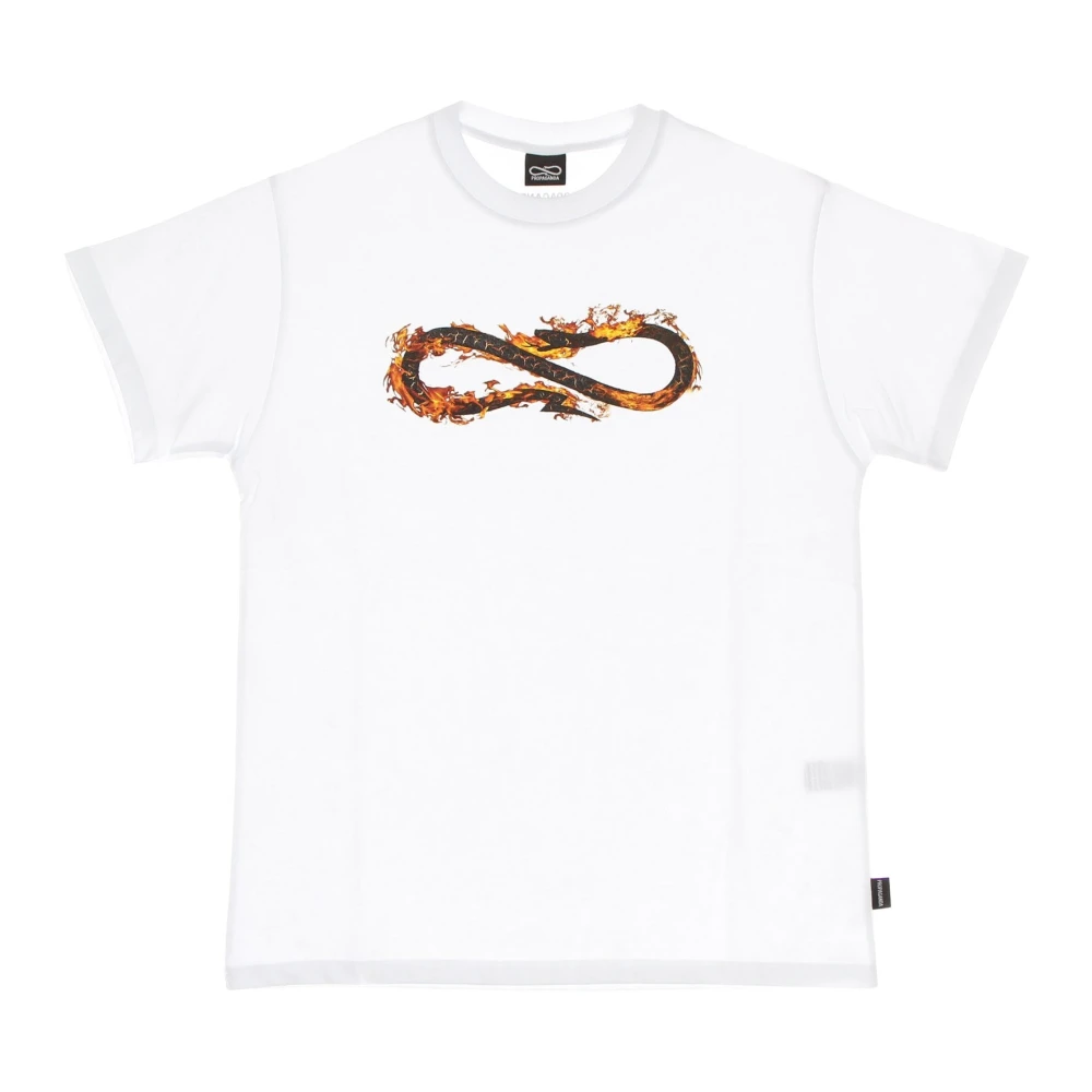 Propaganda Witte korte mouw vuurlogo T-shirt White Heren