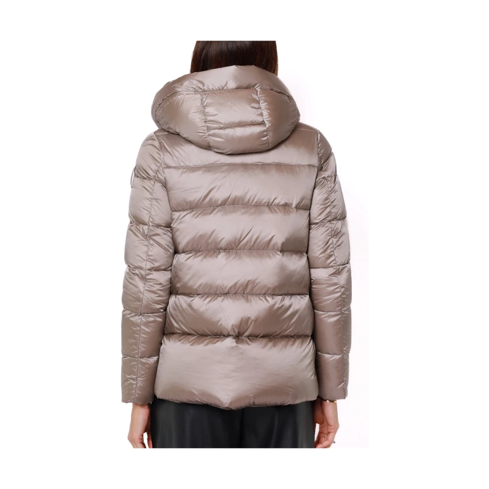 BomBoogie Korte gewatteerde winterjas met capuchon Gray Dames