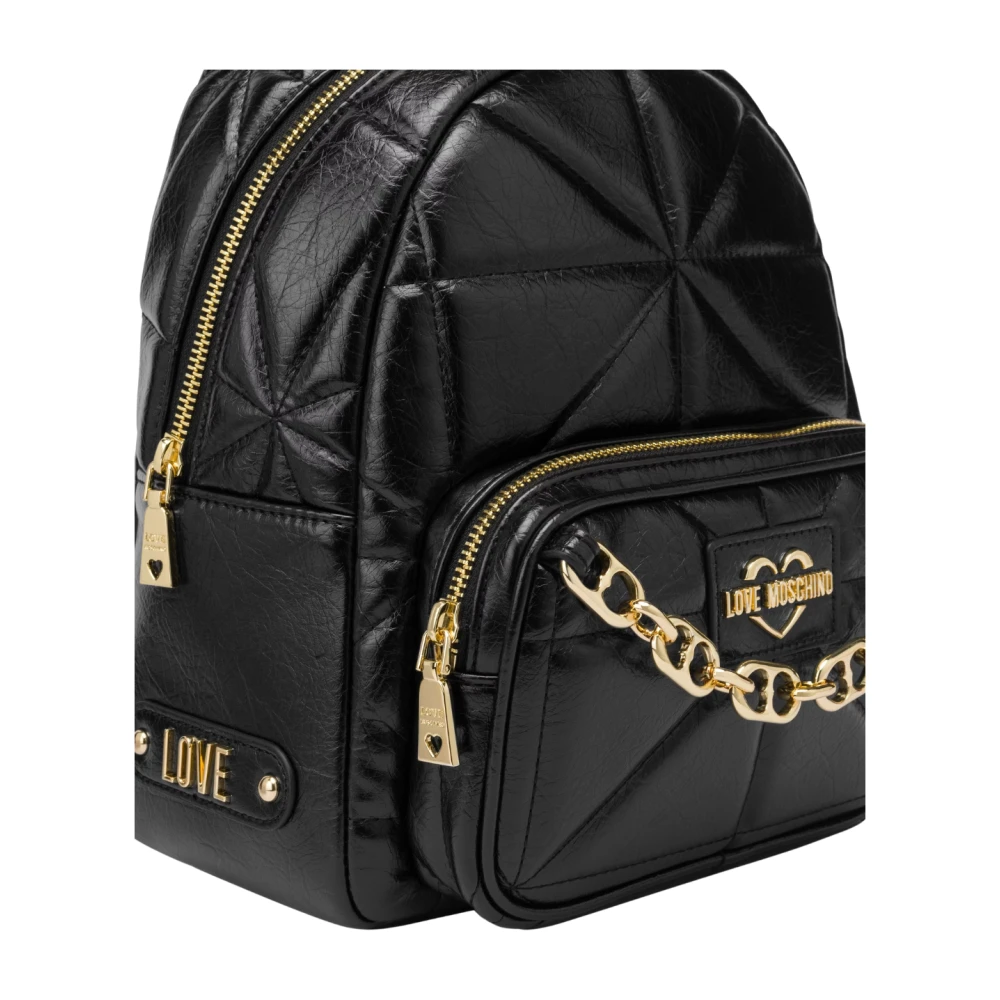 Love Moschino Zwarte rugzak met stijl Jc4157Pp1Llq Black Dames