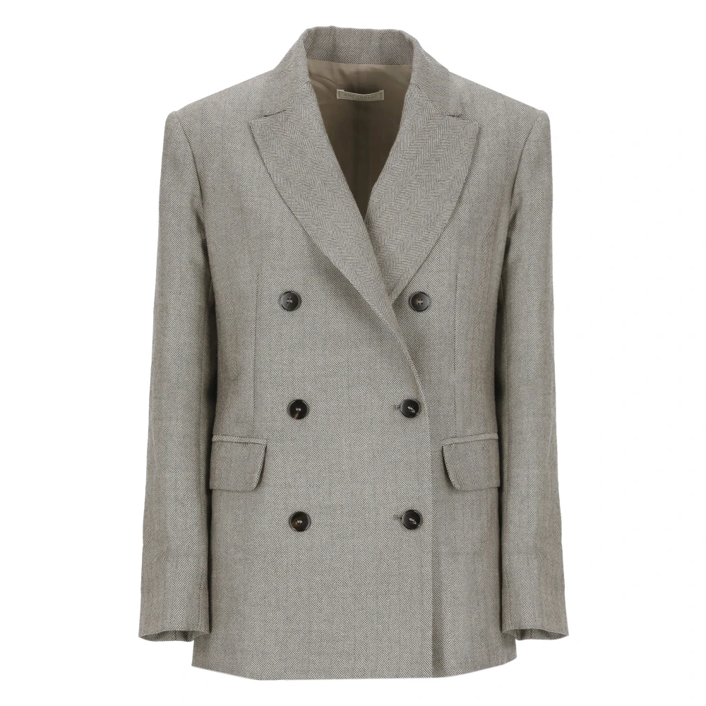 Antonelli Firenze Beige wollen double-breasted blazer Beige Dames