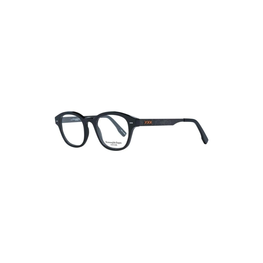 Ermenegildo Zegna Stijlvolle zwarte heren optische monturen Black Heren