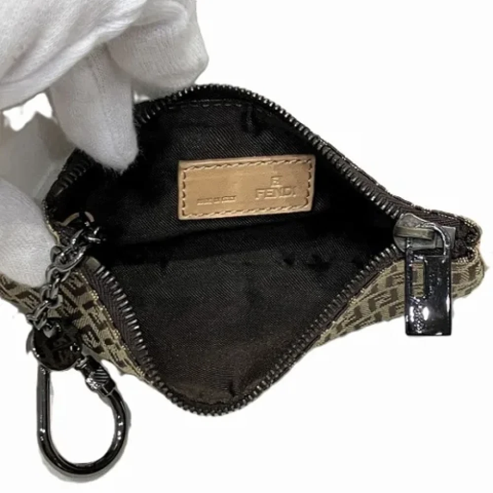 Fendi Vintage Pre-owned Canvas wallets Brown Dames
