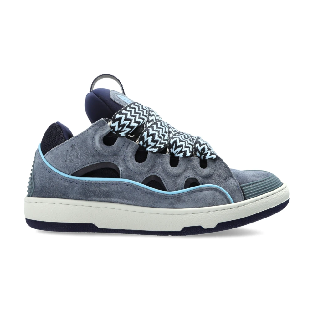 Lanvin Women's Blue Sneakers, 7 Uk, Curb Trainers