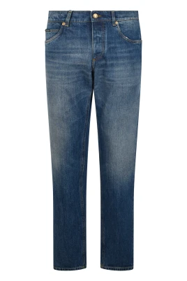 Raka jeans med multifunktionella fickor