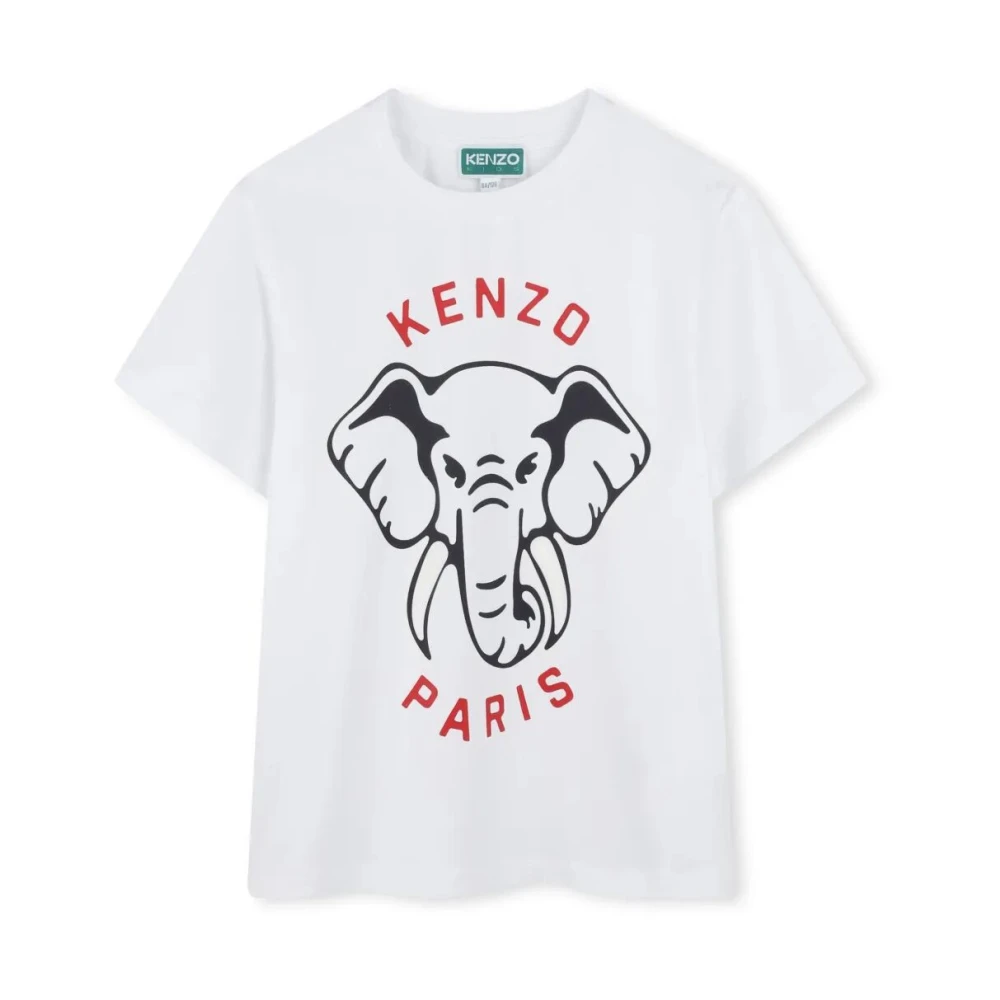 Kenzo Vit Bomull T-shirt White, Unisex