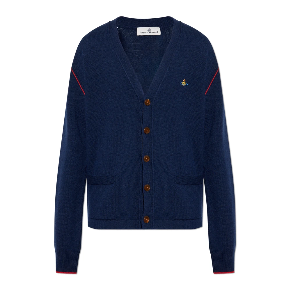 Vivienne Westwood Cardigan met Cashmere Mix Blue Heren