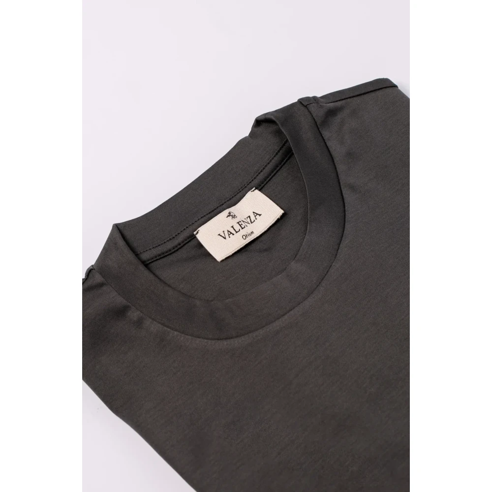 Valenza Interlock Supima T-shirt Donkergrijs Gray Heren