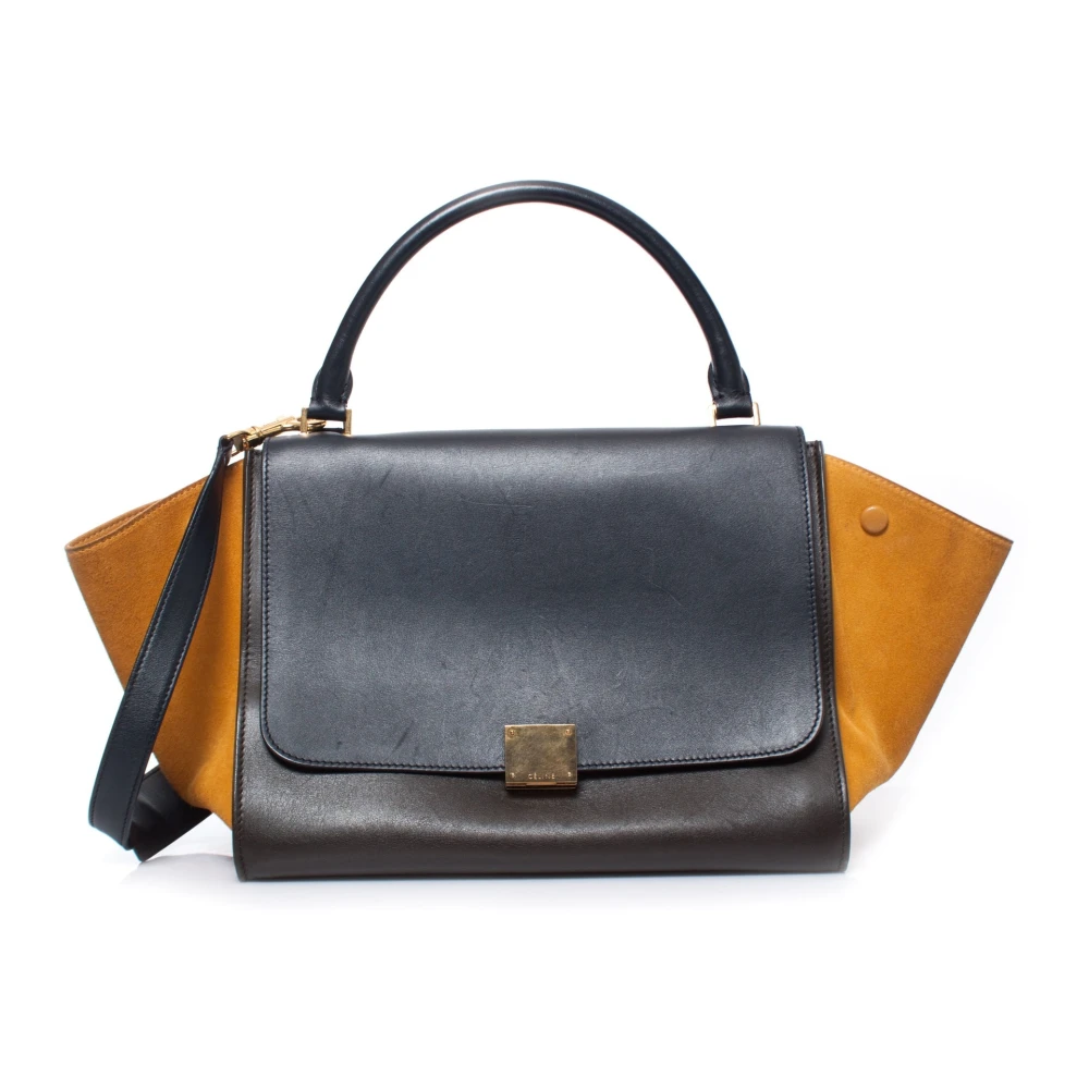 Celine Vintage Tweedehands tas Blue Dames