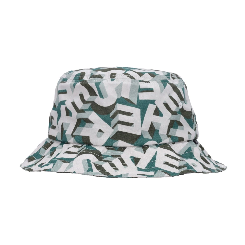 HUF Multi Katoenen Bucket Hat met Borduurwerk Multicolor Unisex