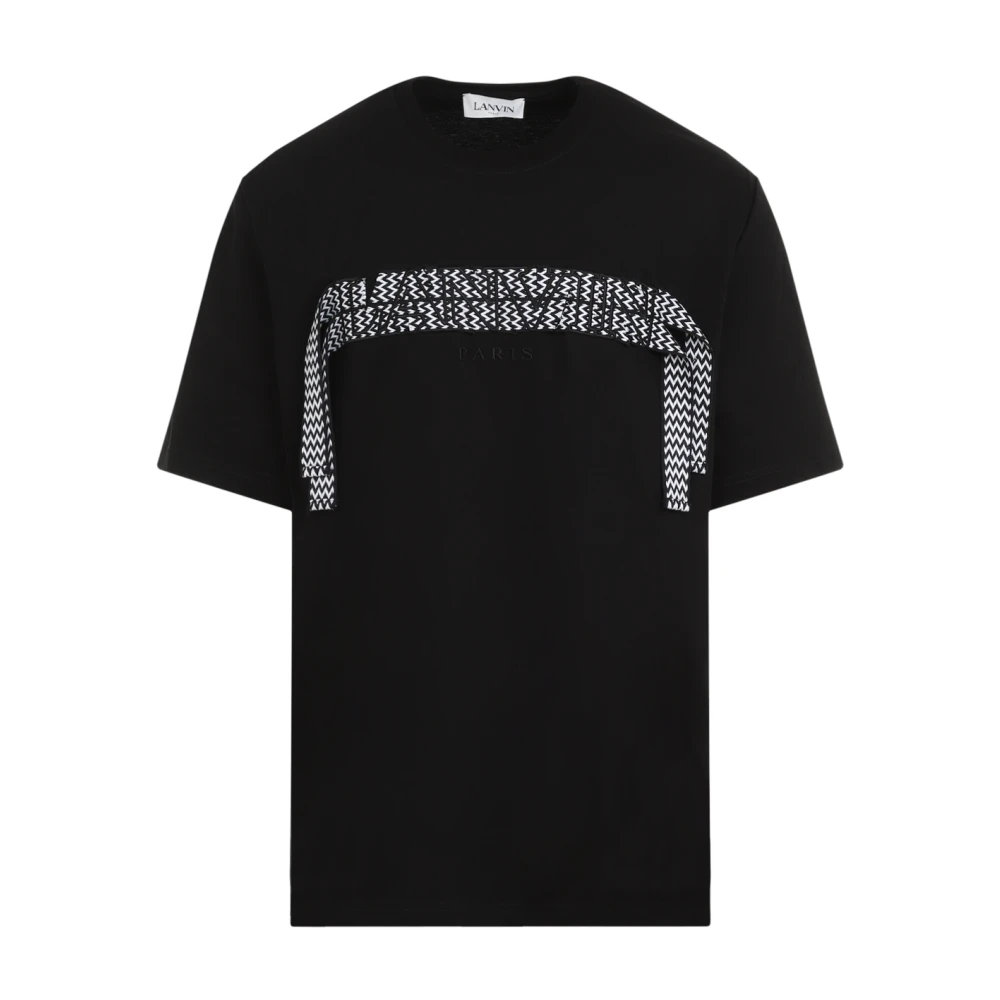 Lanvin Zwarte T-shirts & Polo's voor mannen Black Heren